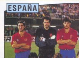 1988 Panini UEFA Euro 88 #126 Team Spain Front