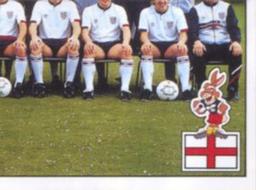 1988 Panini UEFA Euro 88 #156 Team England Front