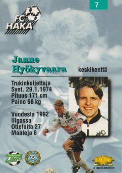 1996 Tactic #7 Janne Hyökyvaara Back