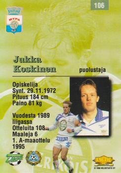 1996 Tactic #106 Jukka Koskinen Back