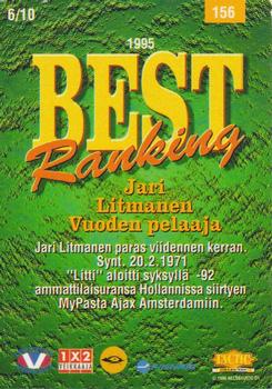 1996 Tactic #156 Jari Litmanen Back
