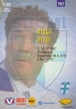 1996 Tactic #167 Marko Myyry Back