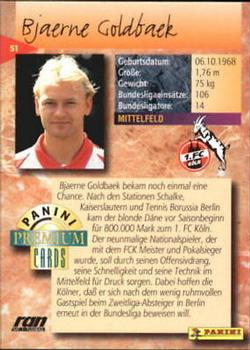 1994 Panini Premium Bundesliga #51 Bjarne Goldbaek Back