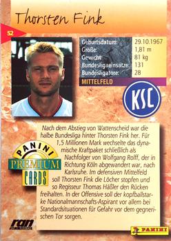 1994 Panini Premium Bundesliga #52 Thorsten Fink Back