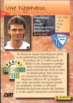 1994 Panini Premium Bundesliga #71 Uwe Wegmann Back