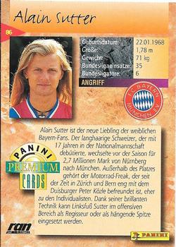 1994 Panini Premium Bundesliga #86 Alain Sutter Back