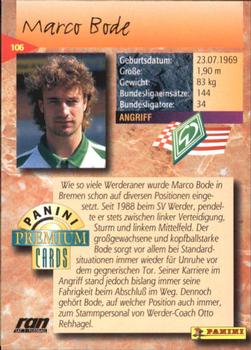 1994 Panini Premium Bundesliga #106 Marco Bode Back