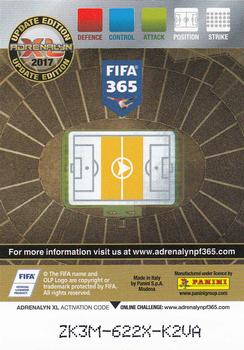 2016-17 Panini Adrenalyn XL FIFA 365 Update Edition #UE55 Tamás Hajnal Back