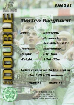 1998 Futera Platinum Celtic The Double #DB10 Morten Wieghorst Back
