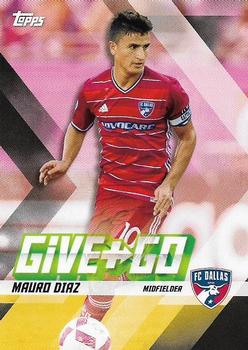 2017 Topps MLS - Give and Go #GG-DB Mauro Diaz / Michael Barrios Front