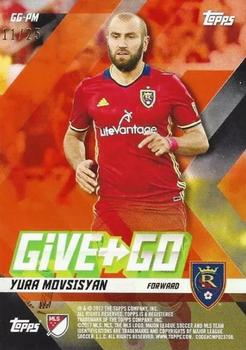 2017 Topps MLS - Give and Go Orange #GG-PM Joao Plata / Yura Movsisyan Back