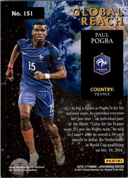 2017 Panini Aficionado - Artist's Proof #151 Paul Pogba Back