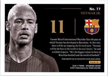 2017 Panini Aficionado - Artist's Proof Bronze #77 Neymar Jr Back