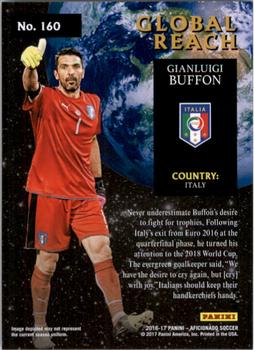 2017 Panini Aficionado - Artist's Proof Bronze #160 Gianluigi Buffon Back