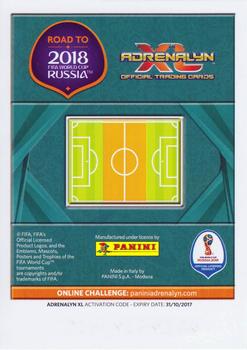 2017 Panini Adrenalyn XL Road to 2018 World Cup #BEL12 Radja Nainggolan Back