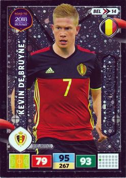 2017 Panini Adrenalyn XL Road to 2018 World Cup #BEL14 Kevin de Bruyne Front