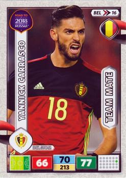 2017 Panini Adrenalyn XL Road to 2018 World Cup #BEL16 Yannick Carrasco Front