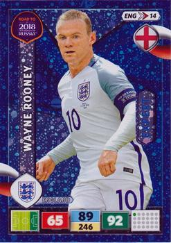 2017 Panini Adrenalyn XL Road to 2018 World Cup #ENG14 Wayne Rooney Front