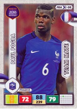 2017 Panini Adrenalyn XL Road to 2018 World Cup #FRA08 Paul Pogba Front