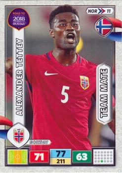 2017 Panini Adrenalyn XL Road to 2018 World Cup #NOR11 Alexander Tettey Front