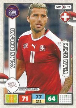 2017 Panini Adrenalyn XL Road to 2018 World Cup #SUI11 Valon Behrami Front