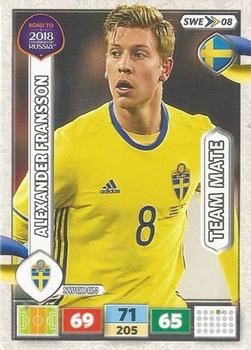 2017 Panini Adrenalyn XL Road to 2018 World Cup #SWE08 Alexander Fransson Front