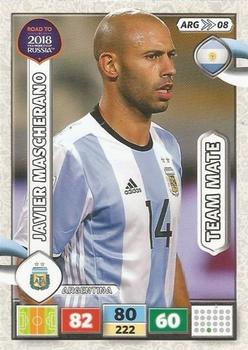 2017 Panini Adrenalyn XL Road to 2018 World Cup #ARG08 Javier Mascherano Front