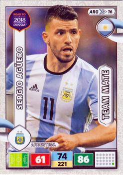 2017 Panini Adrenalyn XL Road to 2018 World Cup #ARG16 Sergio Aguero Front