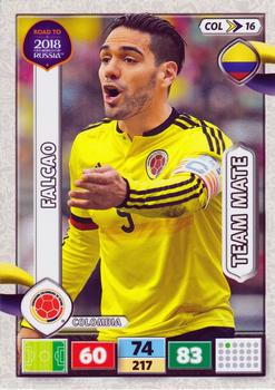 2017 Panini Adrenalyn XL Road to 2018 World Cup #COL16 Falcao Front