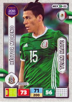 2017 Panini Adrenalyn XL Road to 2018 World Cup #MEX03 Hector Moreno Front
