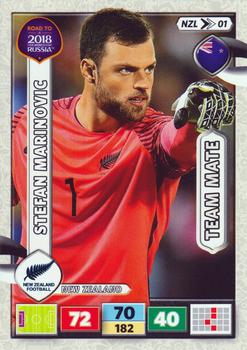 2017 Panini Adrenalyn XL Road to 2018 World Cup #NZL01 Stefan Marinovic Front