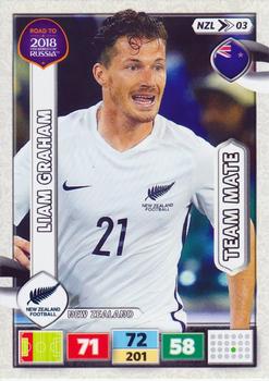 2017 Panini Adrenalyn XL Road to 2018 World Cup #NZL03 Liam Graham Front