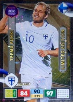 2017 Panini Adrenalyn XL Road to 2018 World Cup - Limited Editions #NNO Teemu Pukki Front