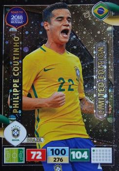 2017 Panini Adrenalyn XL Road to 2018 World Cup - Limited Editions #NNO Philippe Coutinho Front