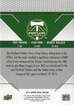 2011 Upper Deck MLS - Promos #NNO Portland Timbers Promo Back