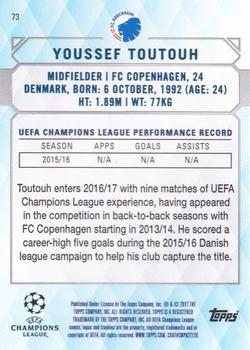 2017 Topps UEFA Champions League Showcase - Red #73 Youssef Toutouh Back