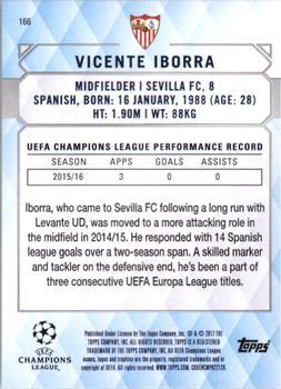 2017 Topps UEFA Champions League Showcase - Red #166 Vicente Iborra Back