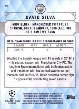 2017 Topps UEFA Champions League Showcase - Champions #130 David Silva Back
