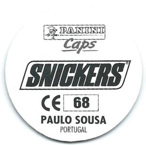 1996 Panini Euro 96 Caps #68 Paulo Sousa Back