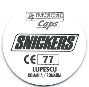 1996 Panini Euro 96 Caps #77 Ioan Lupescu Back