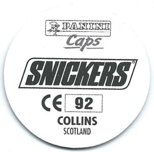 1996 Panini Euro 96 Caps #92 John Collins Back