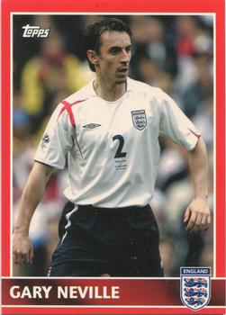 2005 Topps England #10 Gary Neville Front