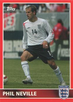2005 Topps England #38 Phil Neville Front