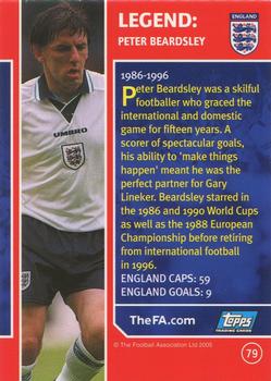 2005 Topps England #79 Peter Beardsley Back