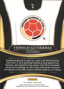 2017-18 Panini Select #6 Teofilo Gutierrez Back