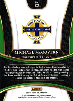 2017-18 Panini Select #23 Michael McGovern Back