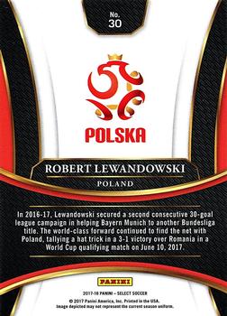 2017-18 Panini Select #30 Robert Lewandowski Back