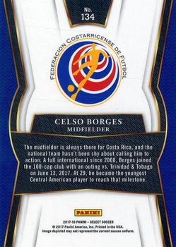 2017-18 Panini Select #134 Celso Borges Back