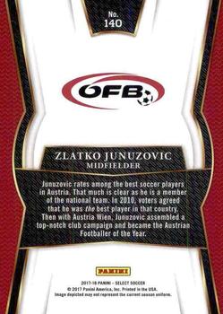 2017-18 Panini Select #140 Zlatko Junuzovic Back