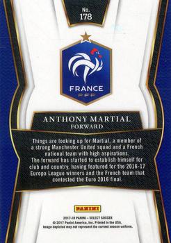 2017-18 Panini Select #178 Anthony Martial Back